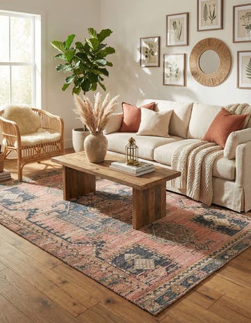 6' 1 x 9' Hand Woven Chenille Jute Rug