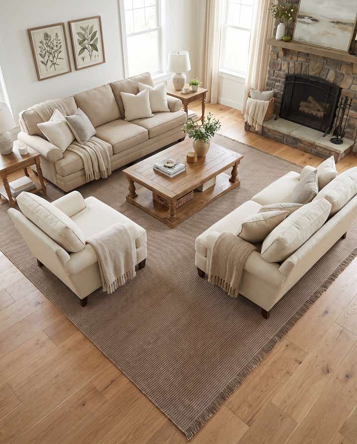 10' 6 x 10' 6 Cottage Farm Square Rug