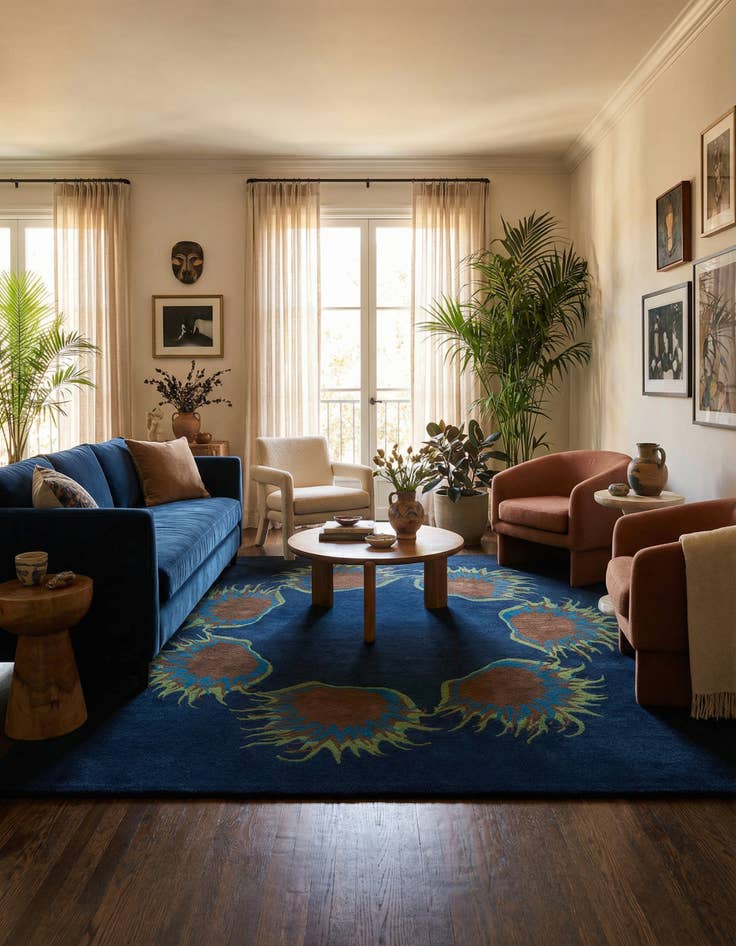 Detail image of 7' 6 x 7' 7 Luna Square Rug