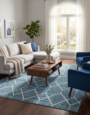 8' x 10' Lattice Trellis Rug