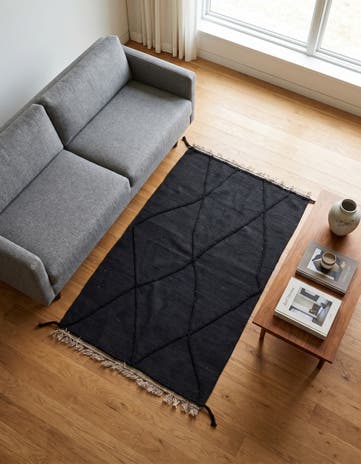 3' 6 x 5' 3 Hand Woven Kilim Suzani Wool Rug