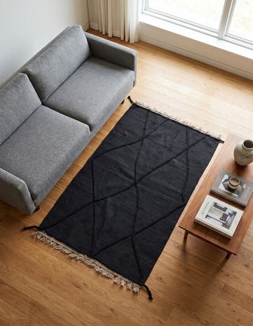 3' 6 x 5' 3 Hand Woven Kilim Suzani Wool Rug