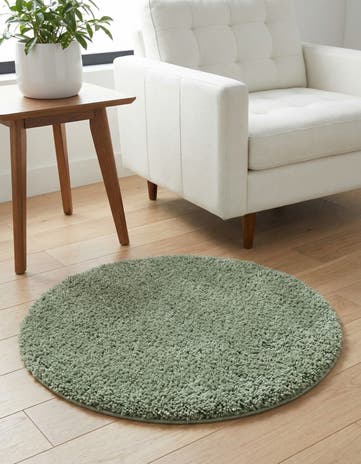 2' x 2' Zermatt Shag Round Rug