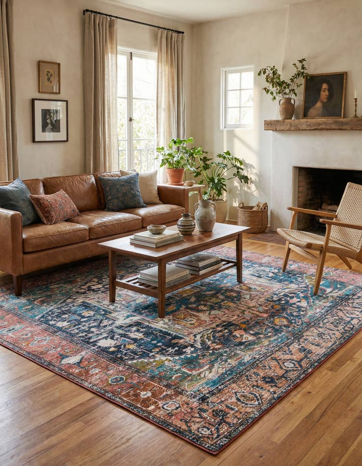 Detail image of 7' 10 x 7' 10 Medina Square Rug