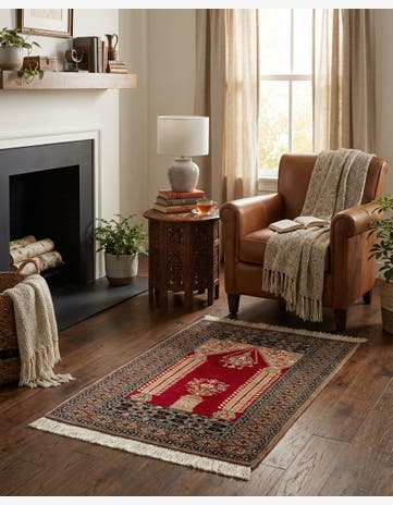 2' 7 x 4' Hand Knotted Bokhara Oriental Wool Rug