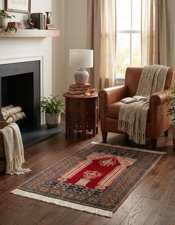 2' 7 x 4' Hand Knotted Bokhara Oriental Wool Rug