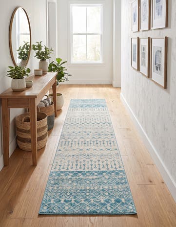2' 7 x 12' Moroccan Trellis Runner Rug