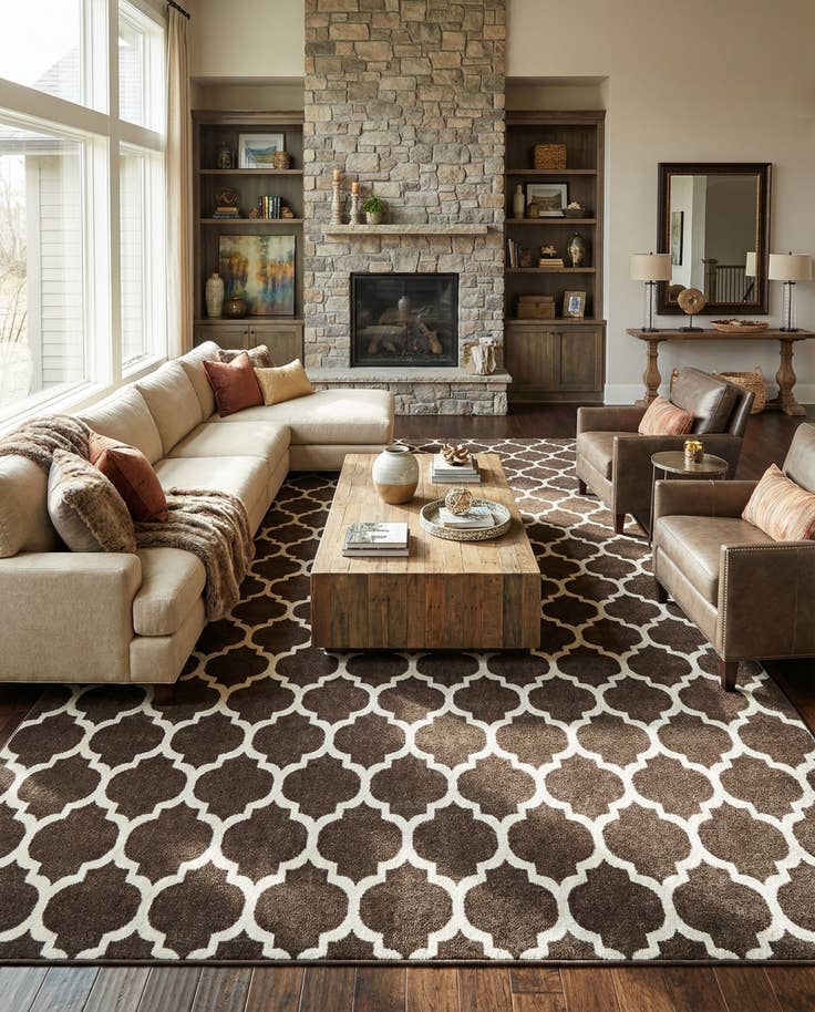 Detail image of 12' 2 x 16' 5 Trellis Rug