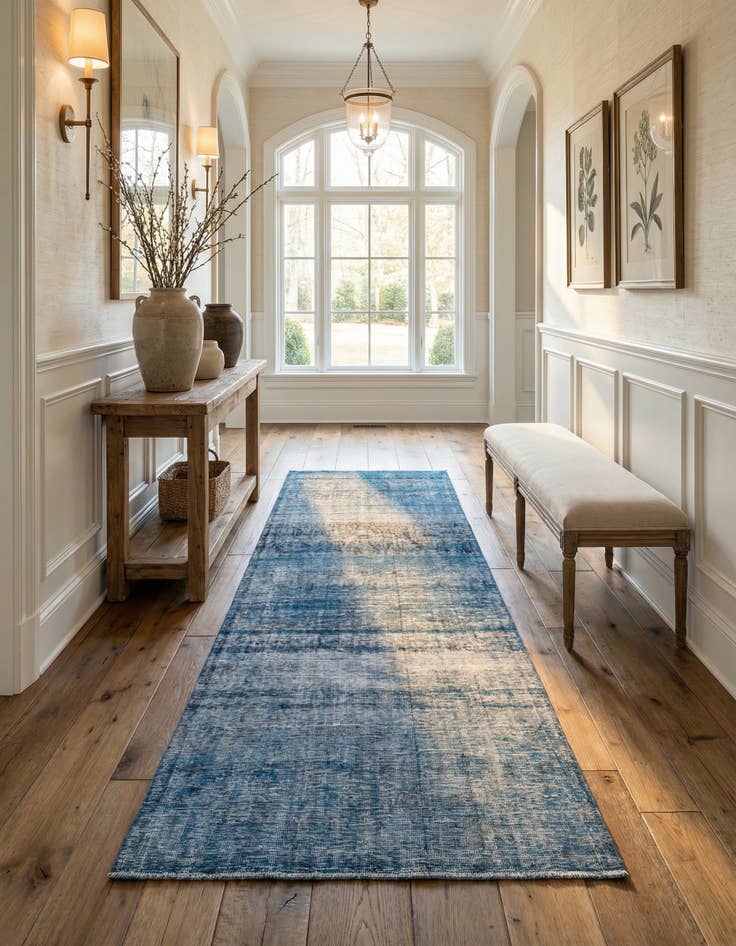 Detail image of 5' 8 x 11' 1 Hand Knotted Ultra Vintage Persian Wool Runner Rug