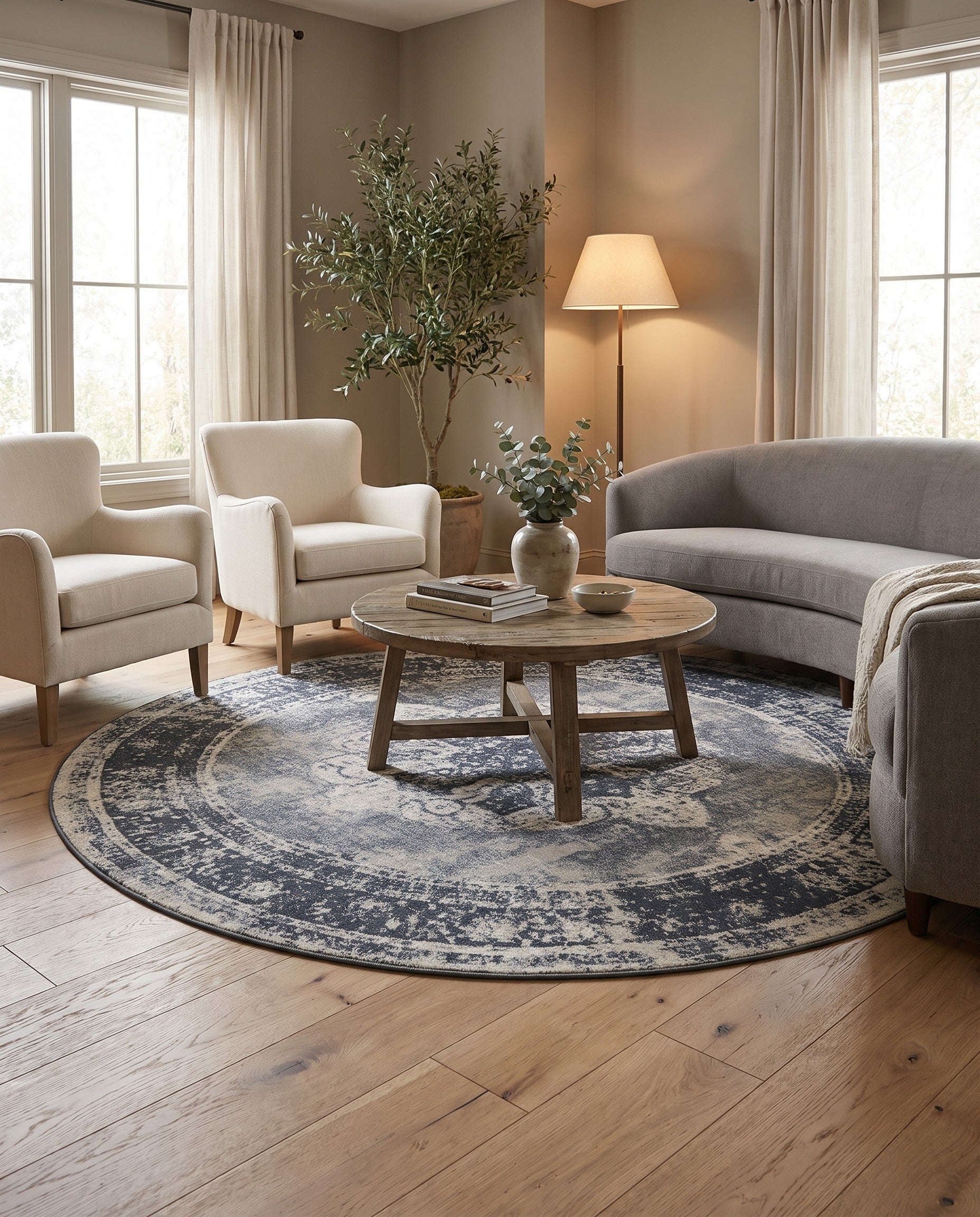 8' x 8' Monte Carlo Round Rug