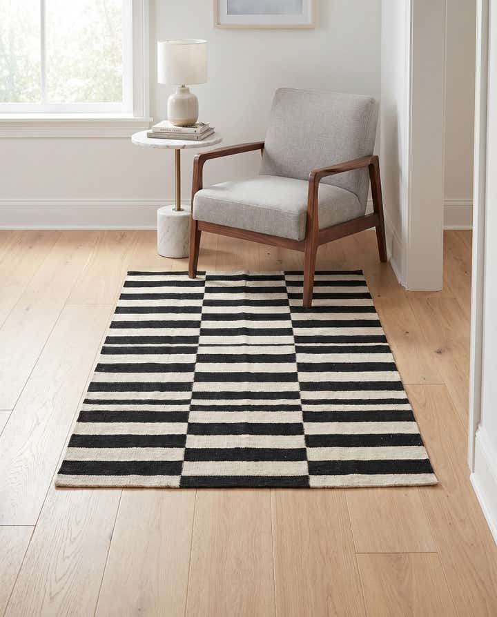 3' 3 x 5' Hand Woven Kilim Modern Wool Rug