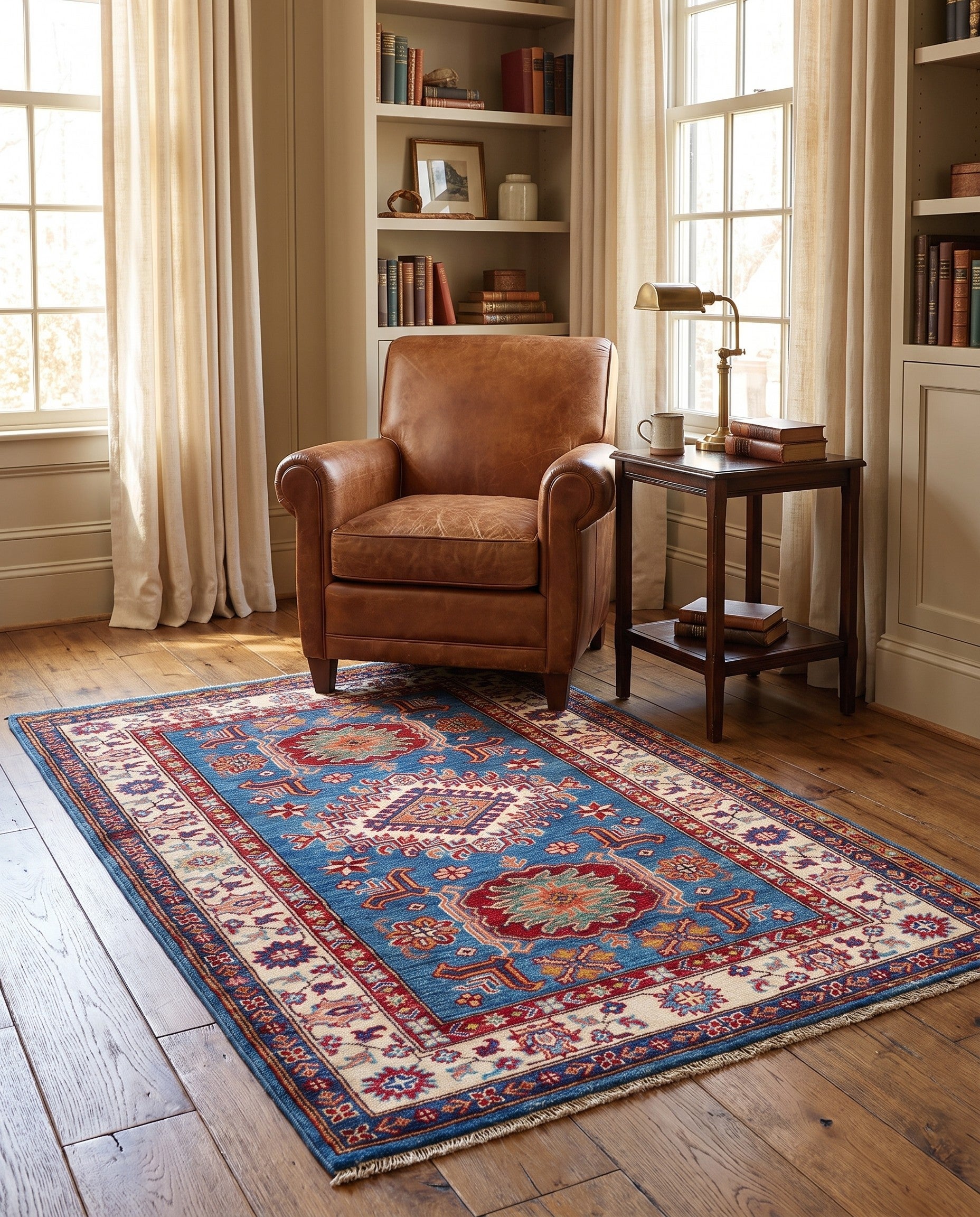3' 4 x 5' 1 Hand Knotted Kazak Rug
