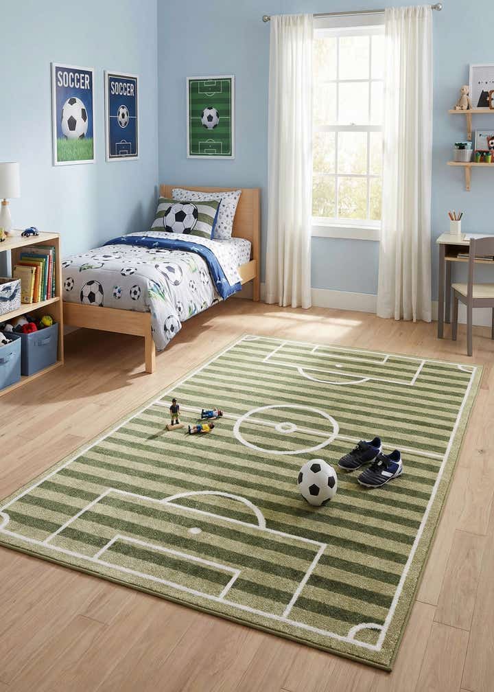 4' x 6' Sports Washable Rug