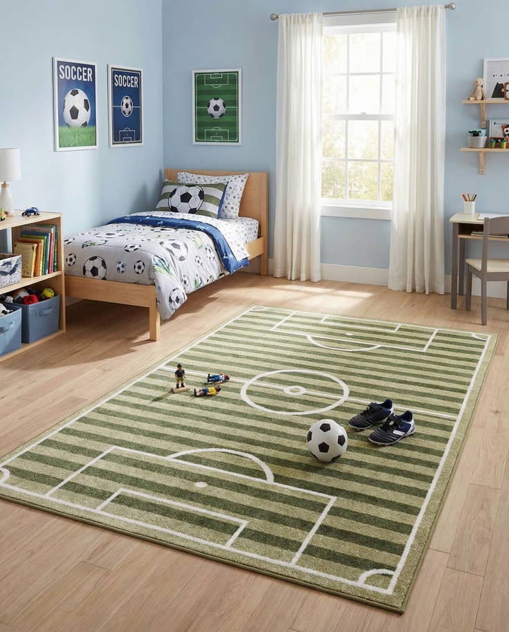 Detail image of 4' x 6' Sports Washable Rug
