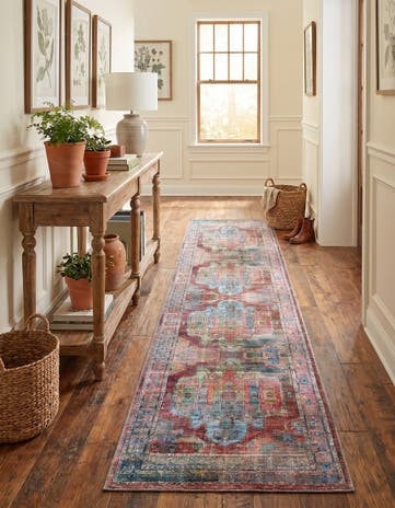 2' 7 x 13' Washable Maahru Runner Rug