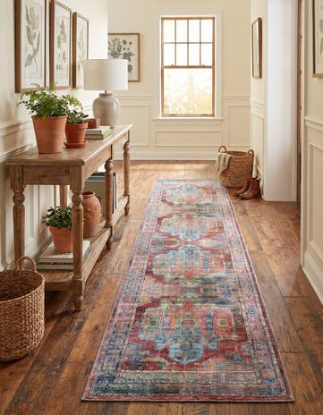 2' 7 x 13' Washable Maahru Runner Rug