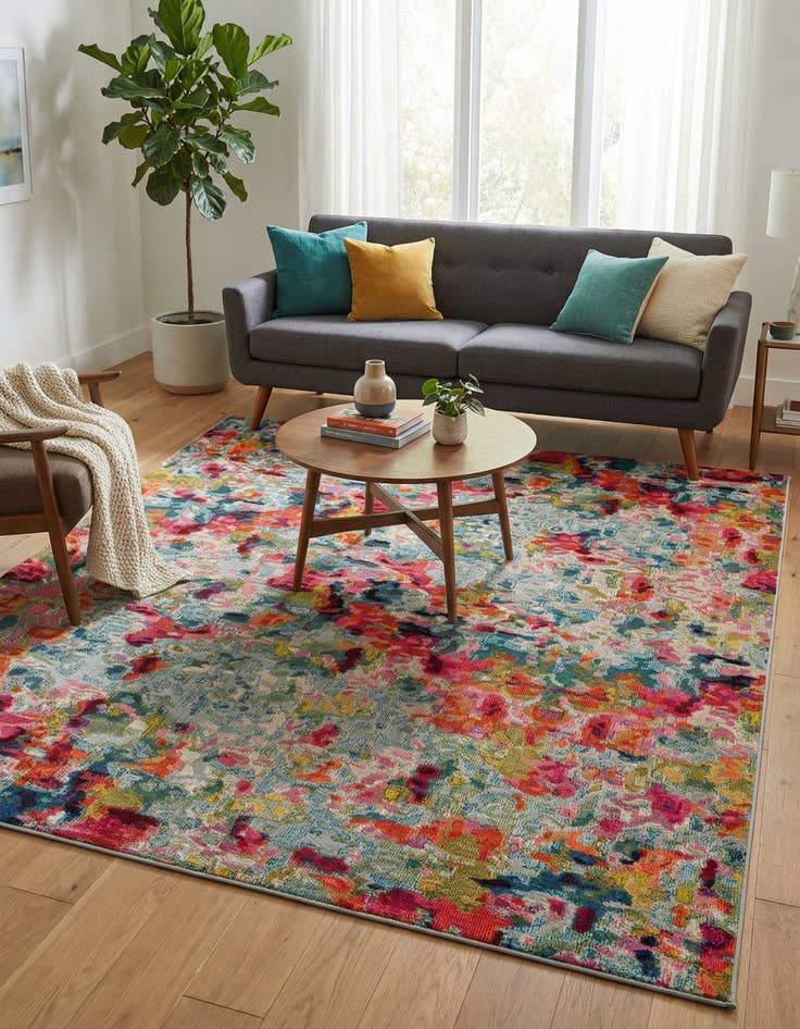 Detail image of 8' x 10' Washable Theia Rug