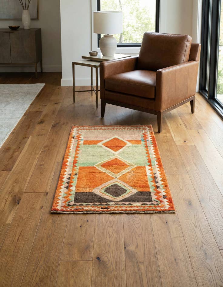 Detail image of 3' 1 x 5' Hand Knotted Balouch Wool Rug