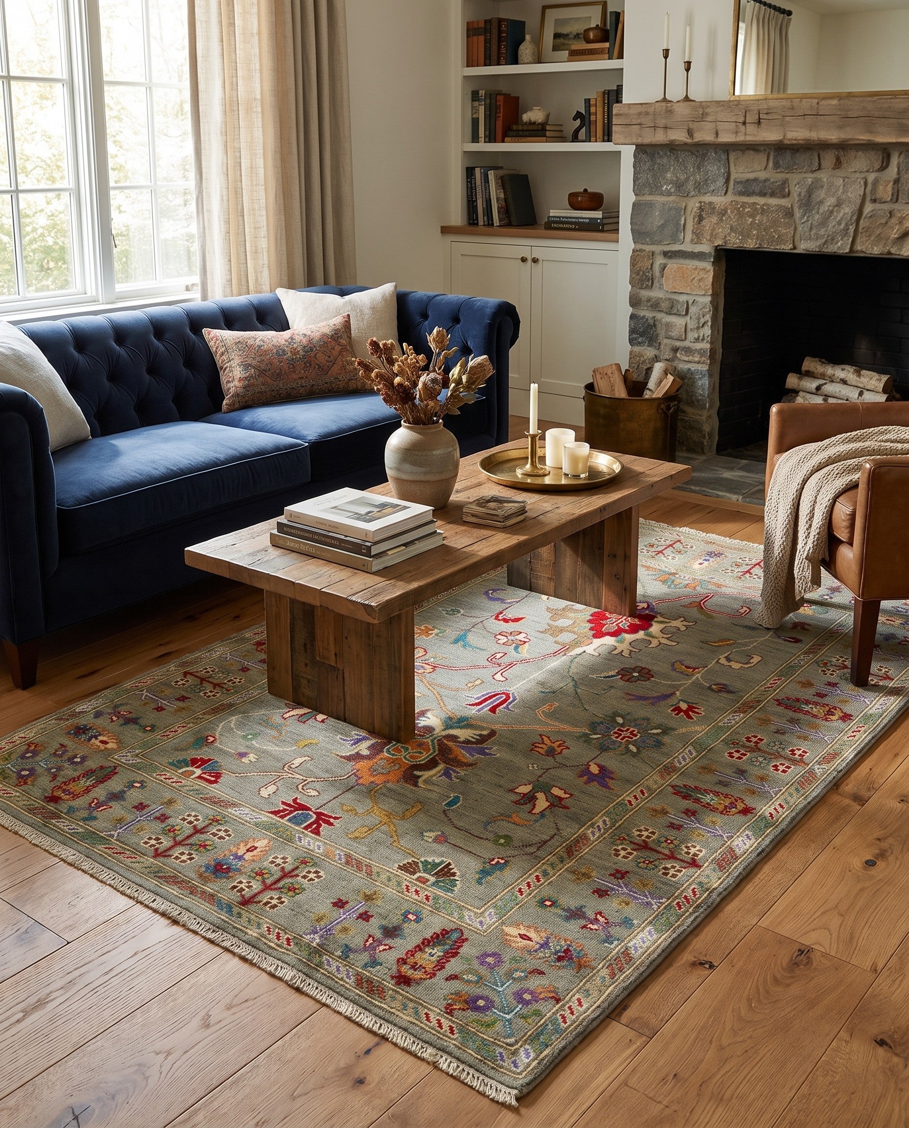 4' x 6' 3 Hand Knotted Kazak Rug