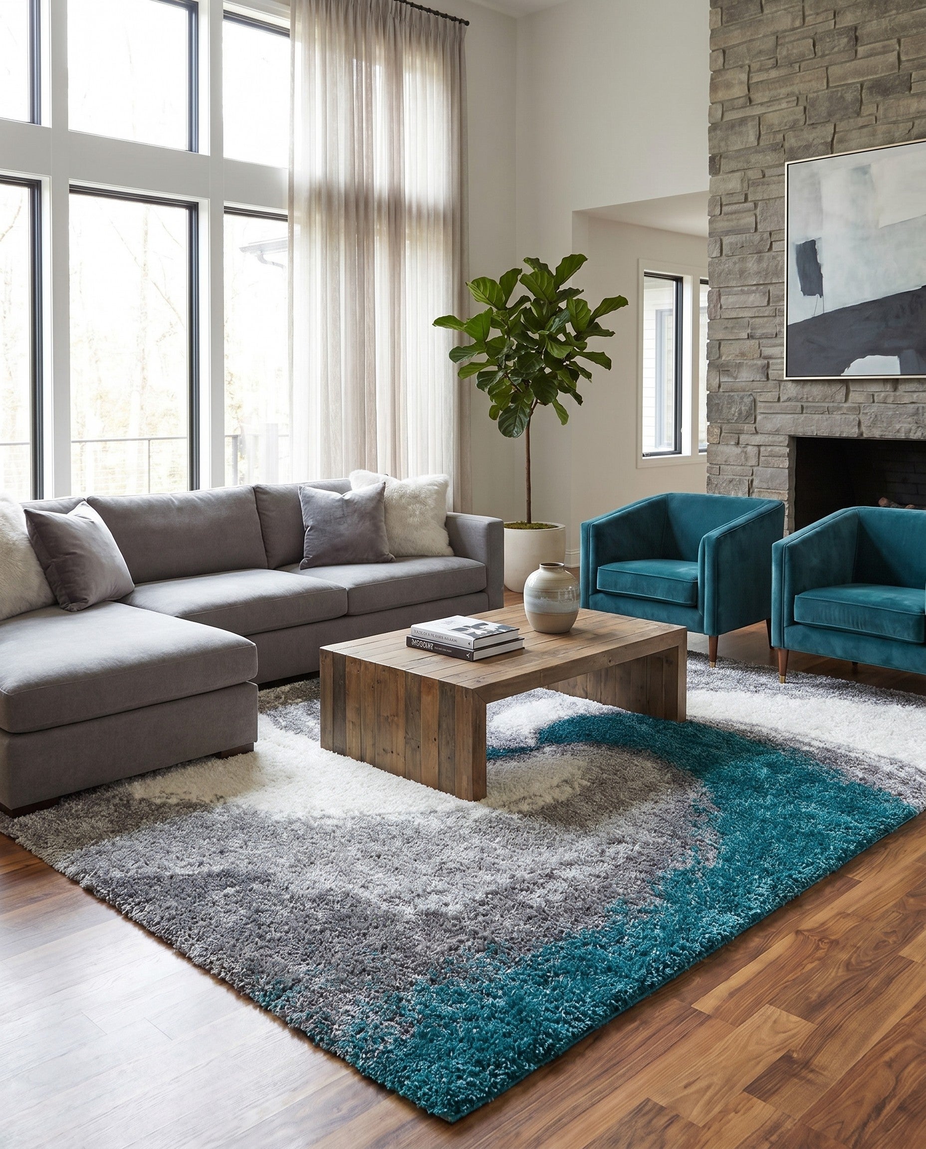 9' 10 x 13' Soft Touch Shag Rug