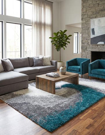 9' 10 x 13' Soft Touch Shag Rug