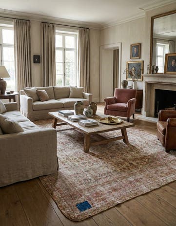 9' 8 x 13' 3 Hand Knotted Ultra Vintage Persian Wool Rug