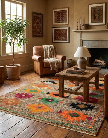 4' 2 x 5' 10 Hand Knotted Balouch Wool Rug
