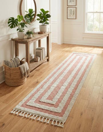 Pink Boho Runner Rug