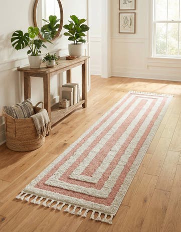 Pink Boho Runner Rug