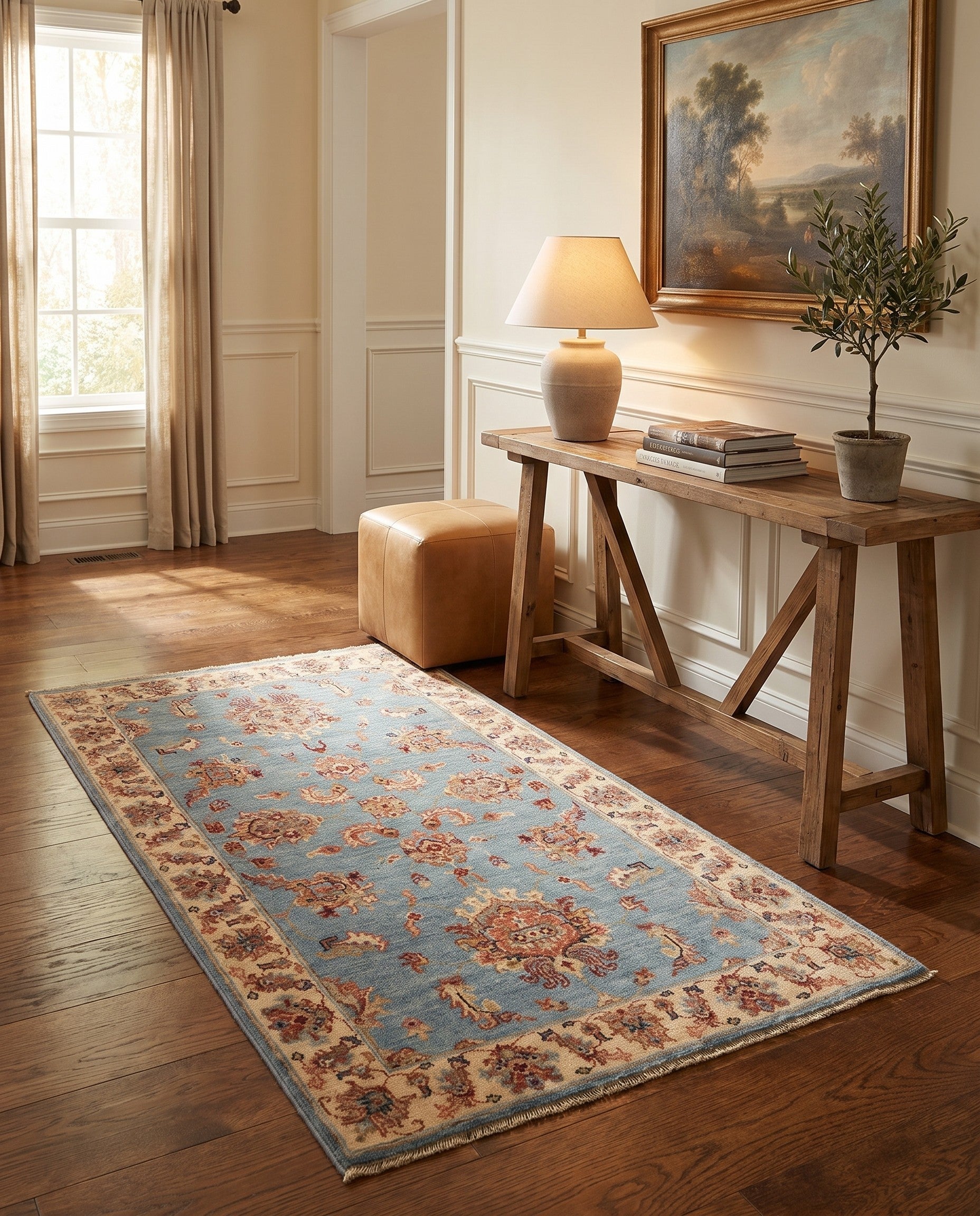 2' 11 x 5' 1 Hand Knotted Ziegler Rug