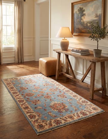 2' 11 x 5' 1 Hand Knotted Ziegler Rug