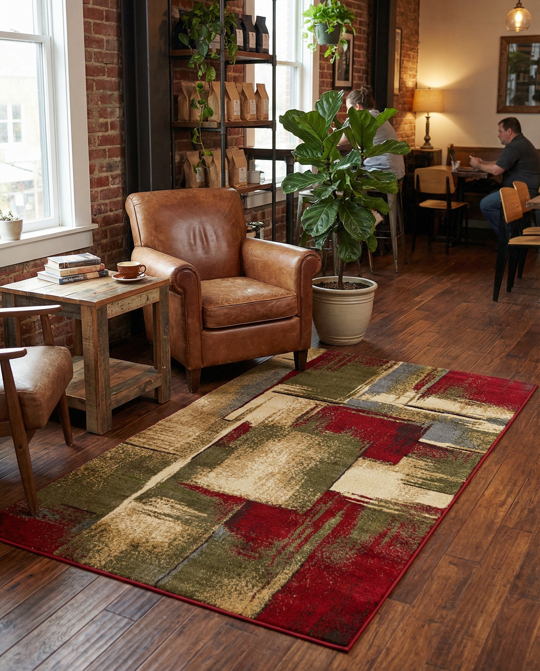 3' x 5' 3 Cafe Rug