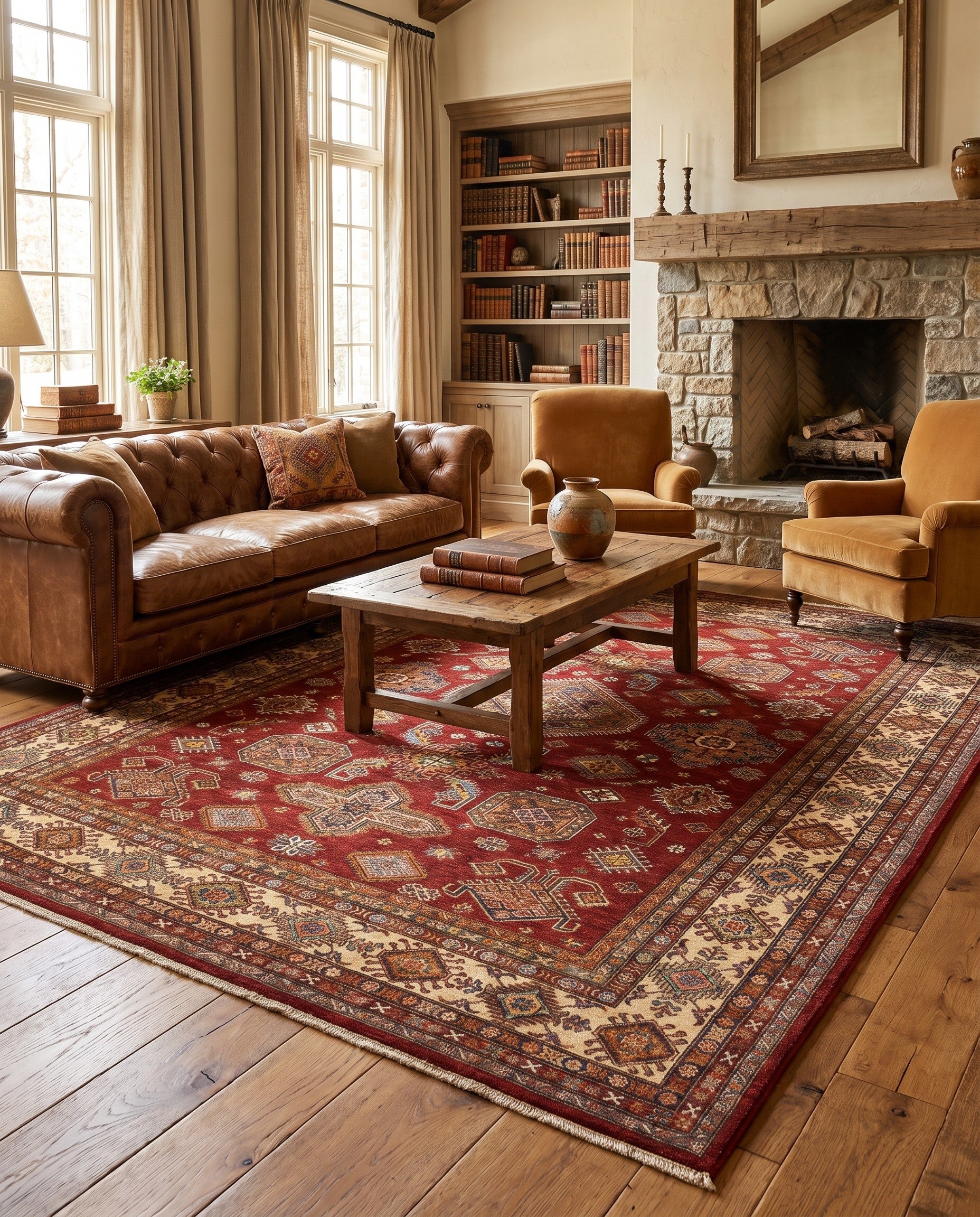 8' 2 x 10' 6 Hand Knotted Kazak Rug