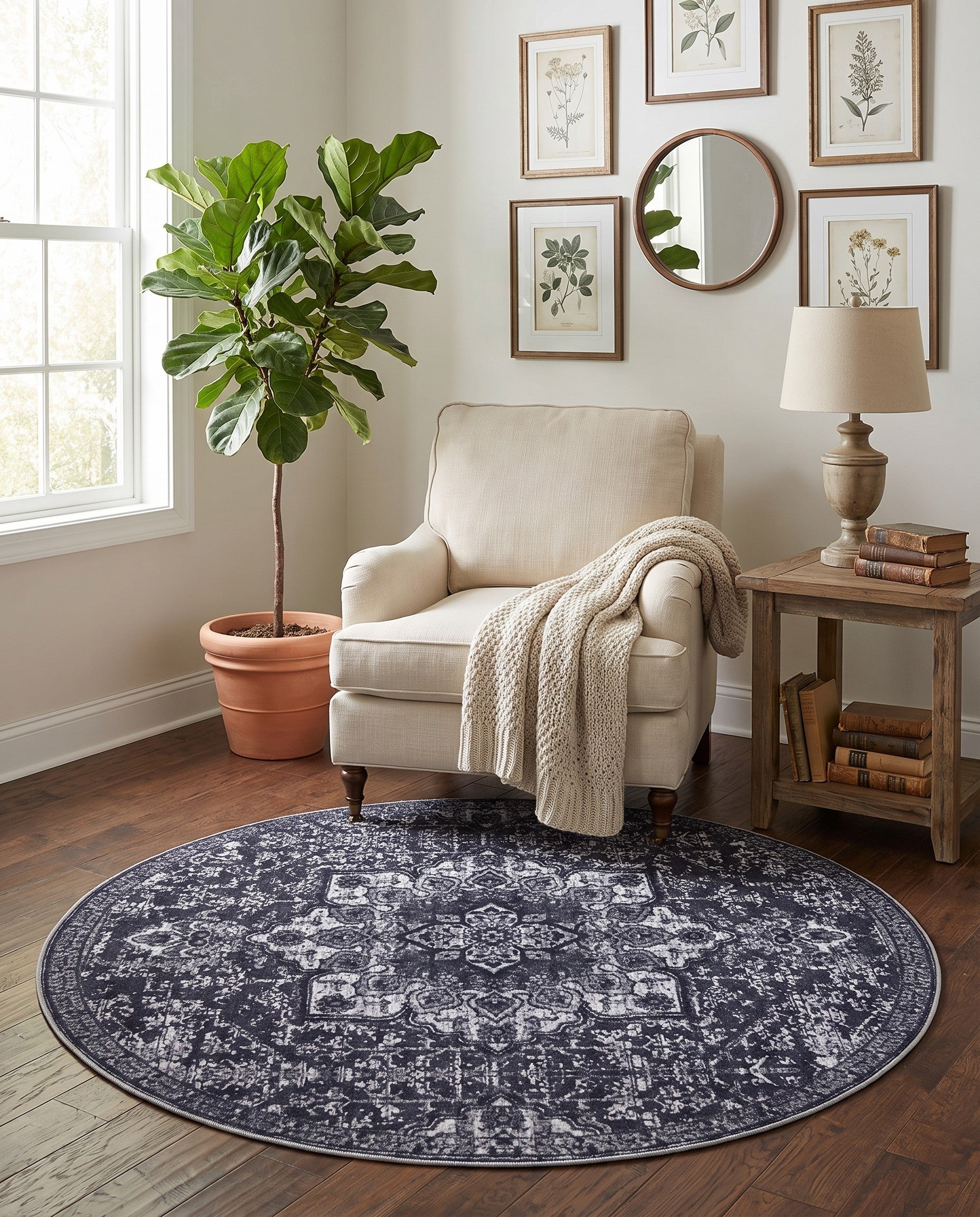 155cm x 155cm Renaissance Round Rug