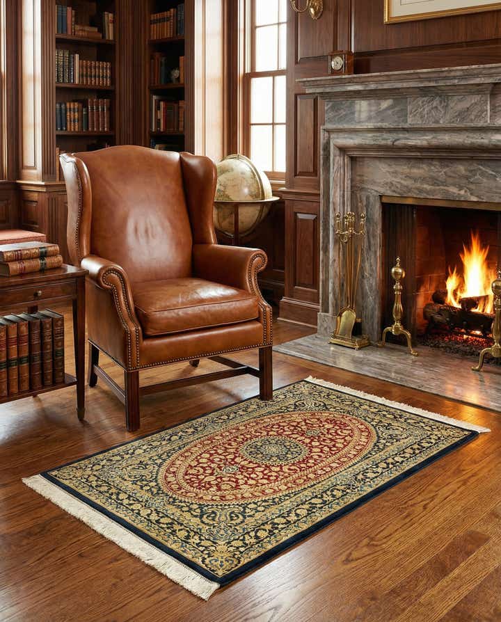 2' 7 x 3' 10 Ghom Silk Rug