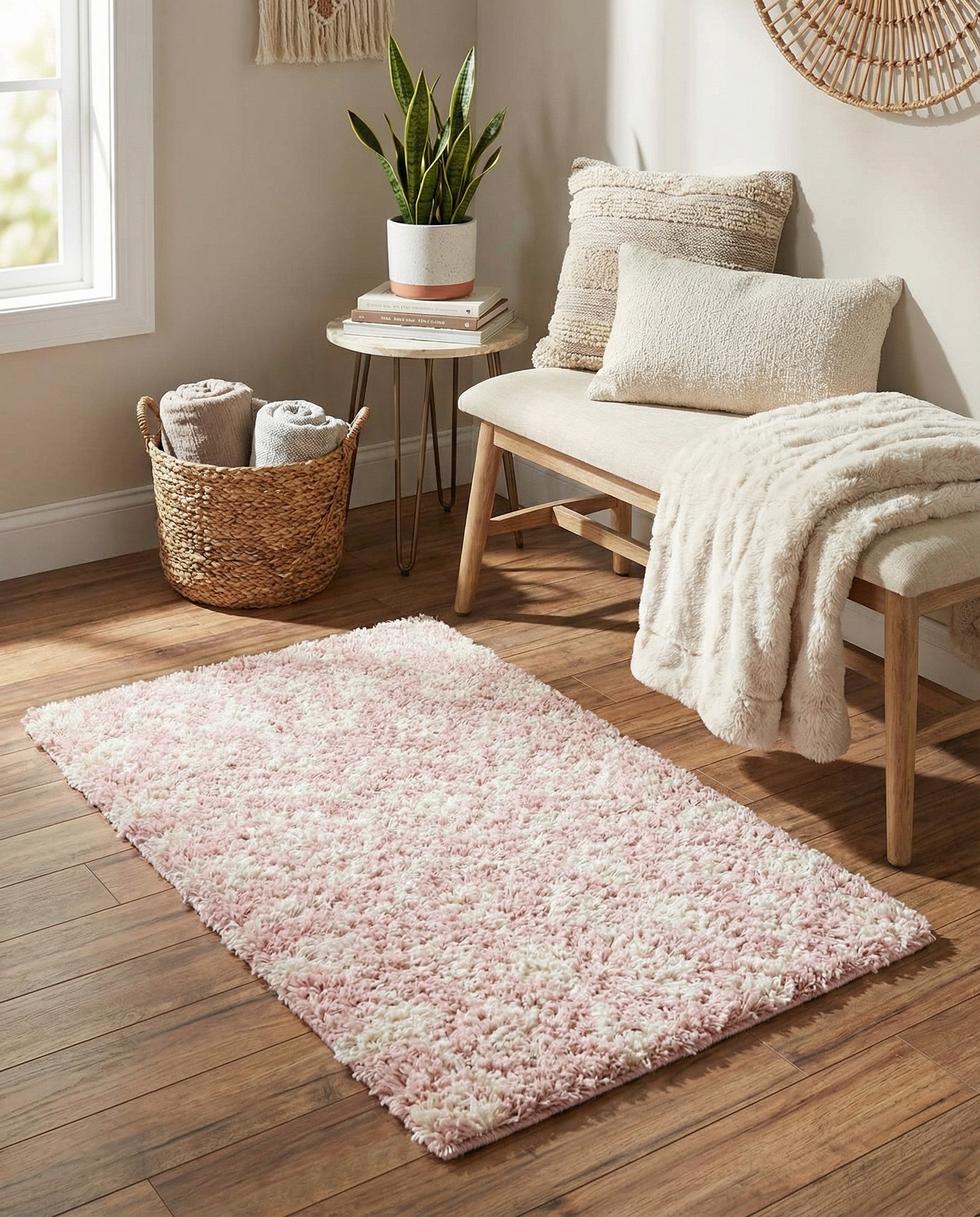 2' x 3' Moroccan Trellis Shag Rug