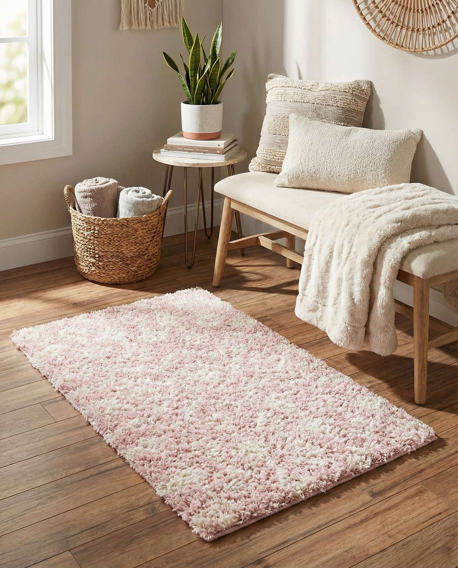 2' x 3' Moroccan Trellis Shag Rug