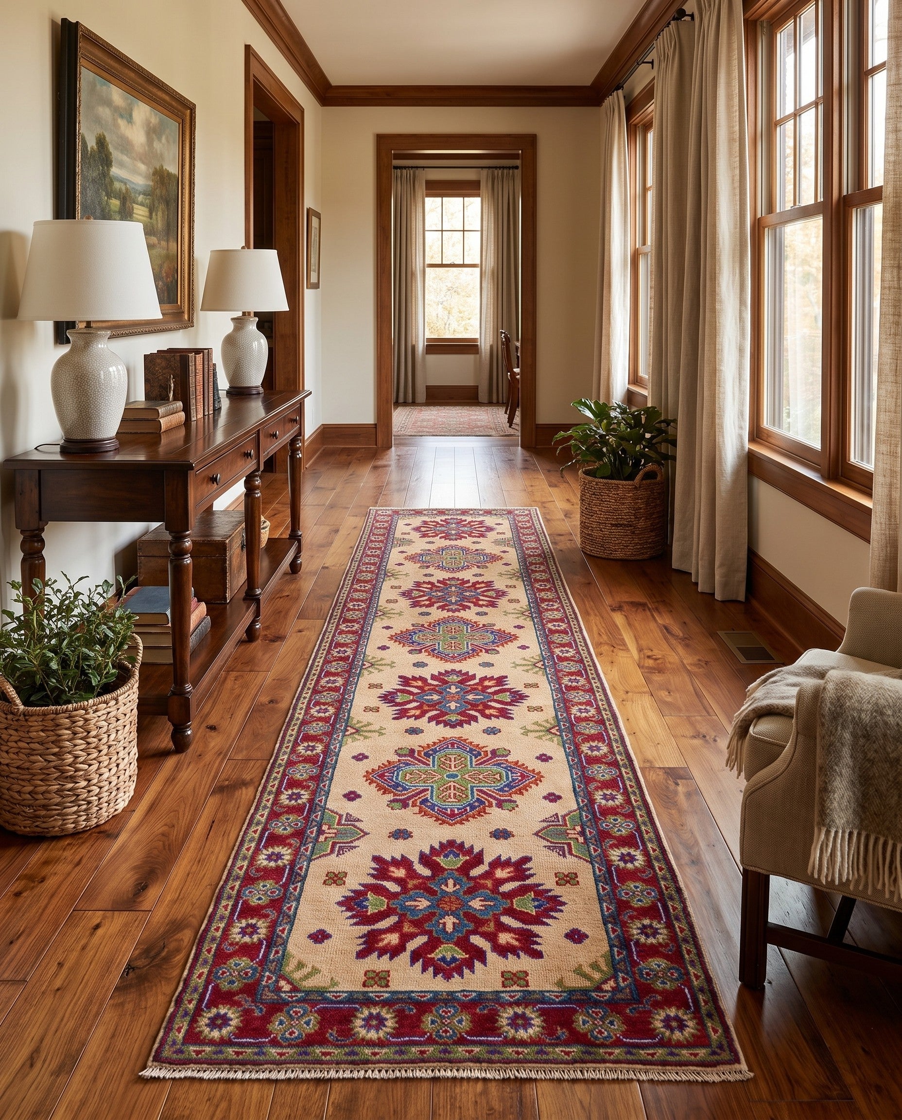 2' 8 x 9' 11 Hand Knotted Kazak Runner Rug