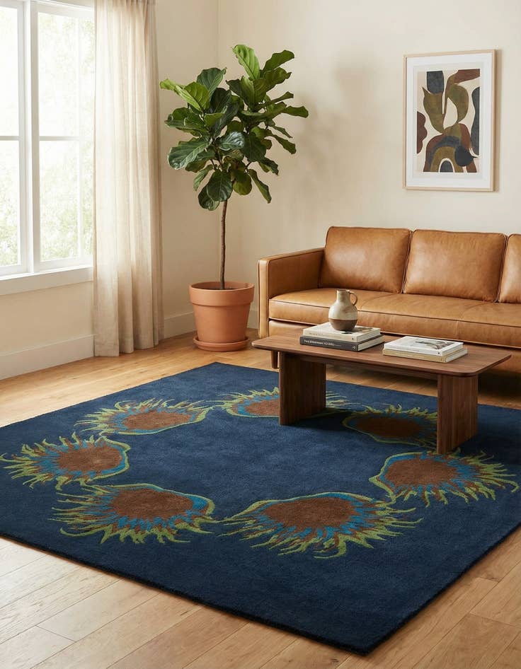 Detail image of 7' 5 x 7' 7 Luna Square Rug