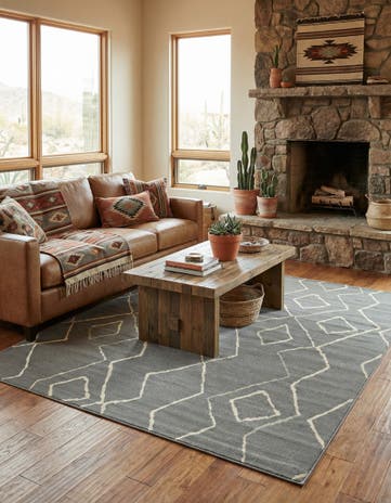 Gray Navajo Rug
