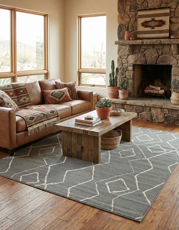 Gray Navajo Rug