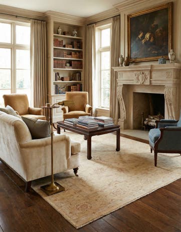 5' 7 x 8' 2 Hand Knotted Peshawar Ziegler Rug