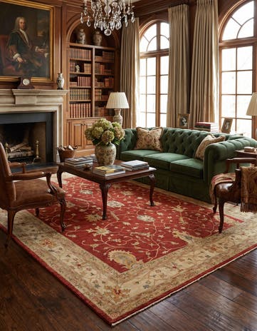 8' 5 x 11' 5 Hand Knotted Ziegler Rug