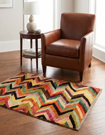 3' 4 x 5' 1 Hand Woven Balouch Wool Rug