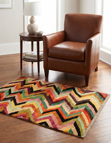 3' 4 x 5' 1 Hand Woven Balouch Wool Rug