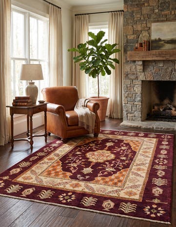 5' 2 x 7' 5 Hand Knotted Ziegler Rug