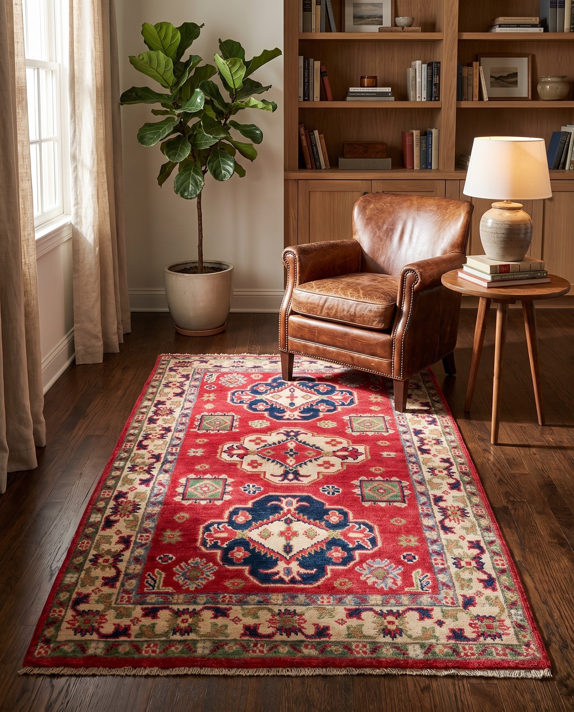 2' 8 x 4' Hand Knotted Kazak Rug