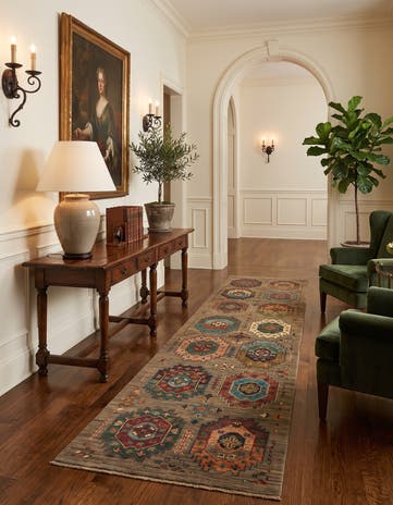2' 7 x 10' 1 Hand Knotted Ariana Ziegler Runner Rug