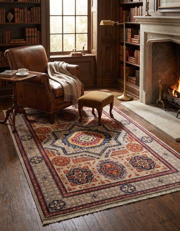 3' 3 x 4' 11 Hand Knotted Mamluk Ziegler Rug