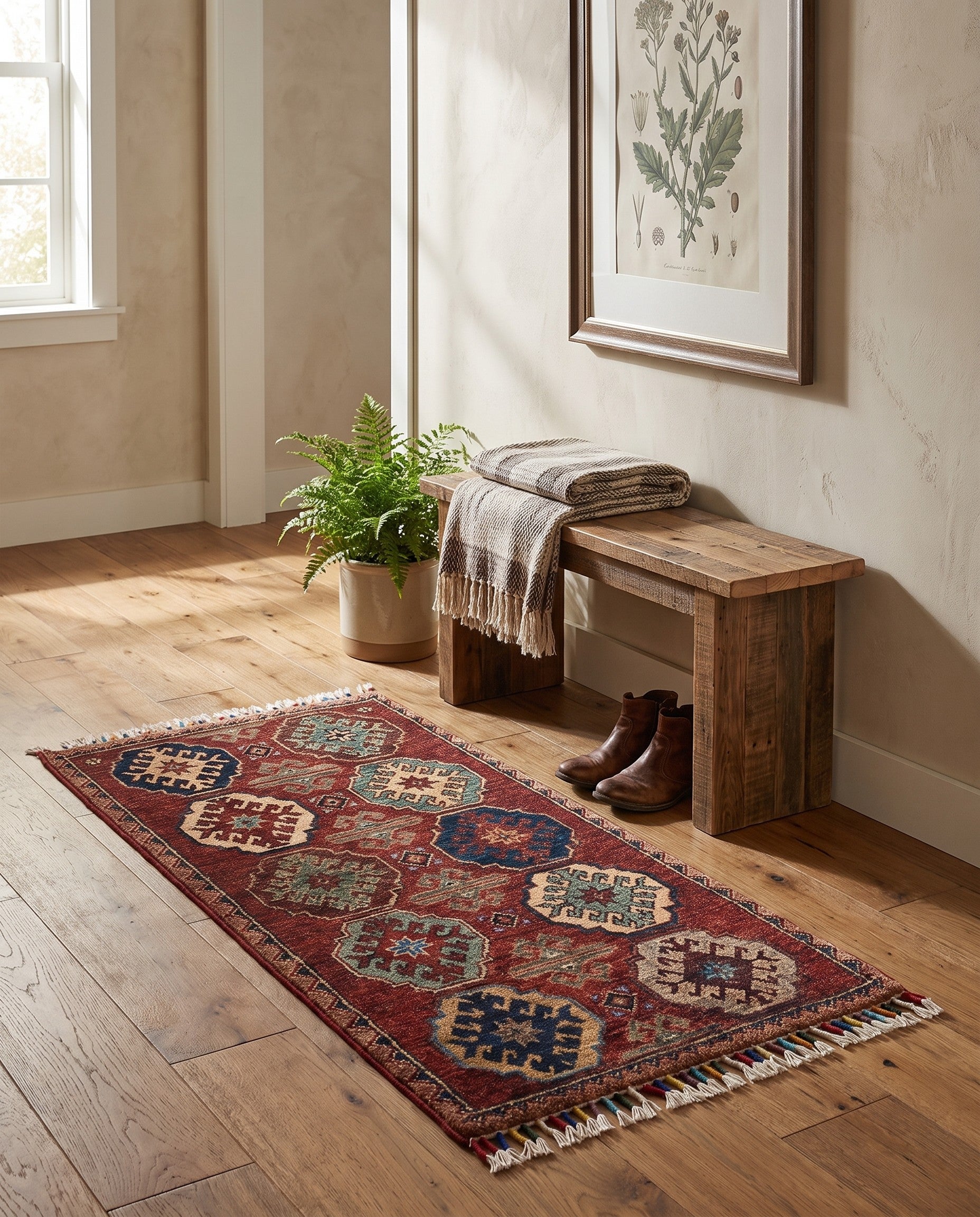 1' 9 x 3' 4 Hand Knotted Ariana Ziegler Rug
